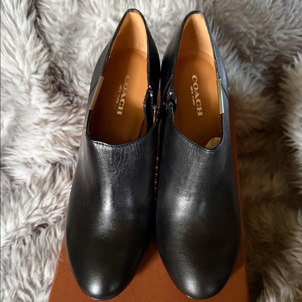 Coach Black Ankle Booties for Women